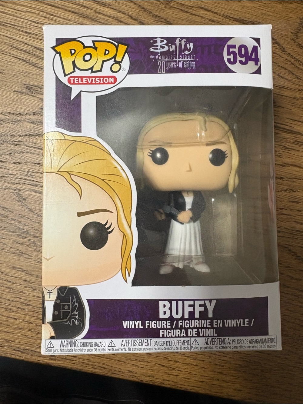 Funko Buffy Vinyl Figure - Blonde Hair, Black Jacket, White Dress